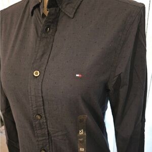 Tommy Hilfiger Navy Button Down Shirt